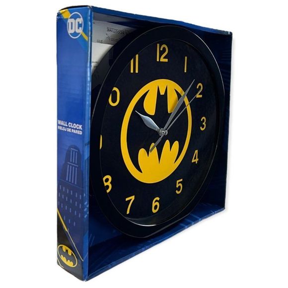 Batman Wall Clock 10”/25cm, Watches, Superhero, Home Décor, Toy, Black frame - Picture 2 of 3